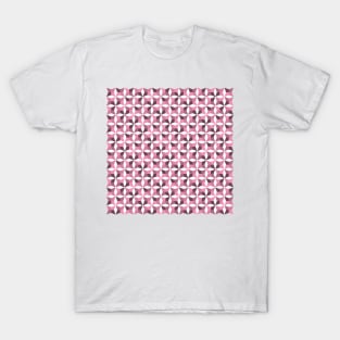 Geometric Diamond Pattern (Rose Gold) T-Shirt